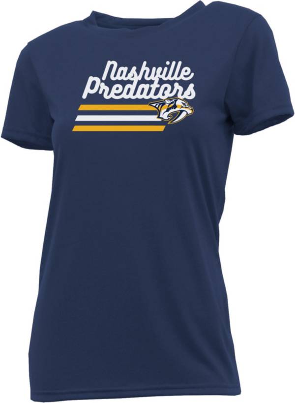 Concepts Sport Women's Nashville Predators Marathon Navy T-Shirt