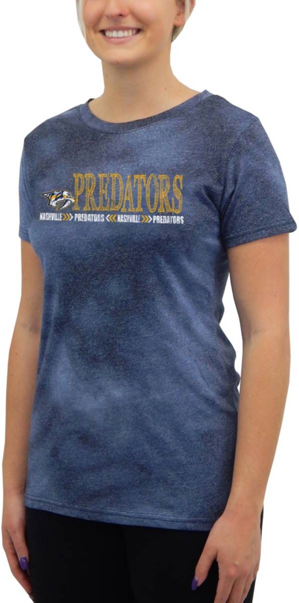 Concepts Sport Women's Nashville Predators Empennage Navy T-Shirt