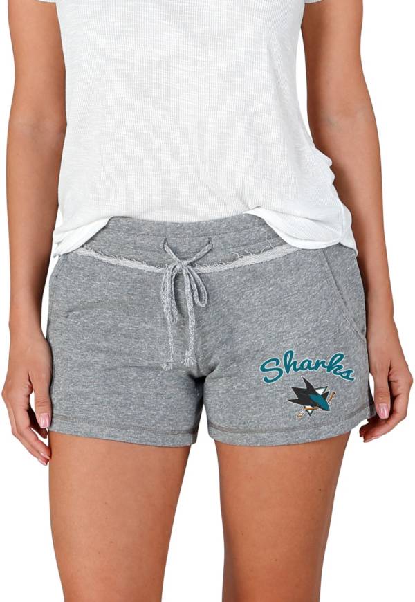 Concepts Sport Women's San Jose Sharks Grey Terry Shorts product image