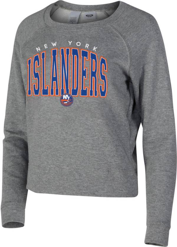 Concepts Sport Women's New York Islanders Mainstream Grey Sweatshirt