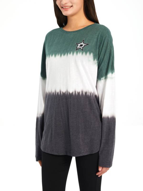 Concepts Sport Women's Dallas Stars Reception Tie-Dye T-Shirt