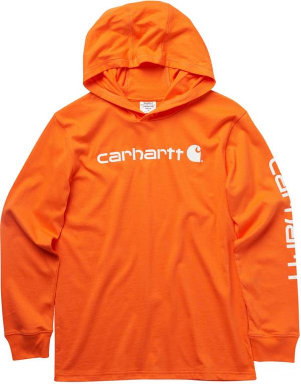 Carhartt Boy's Knit Hooded Long Sleeve T-Shirt