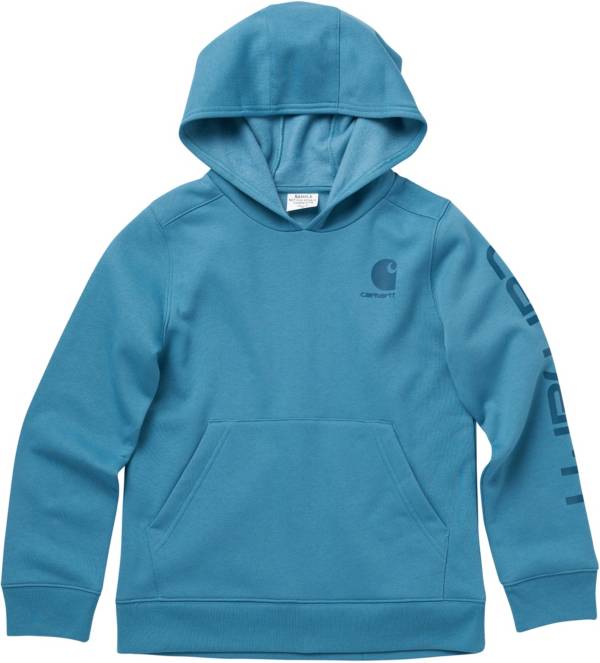 Carhartt Girls' Fleece Logo Pullover Hoodie