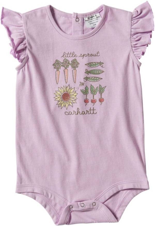 Carhartt Infant Girl's Shirred Sleeve Onesie