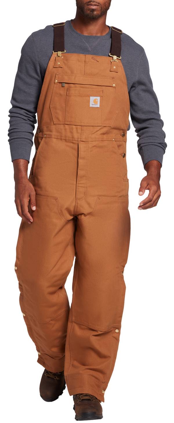 Carhartt Men's Loose Fit Firm Duck Insulated Bib Overalls Publiclands