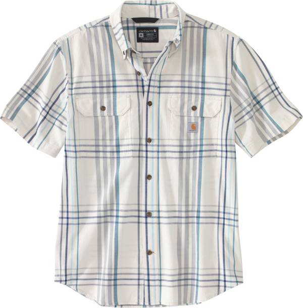 Carhartt Men's Loose Fit Midweight Short Sleeve Plaid Shirt