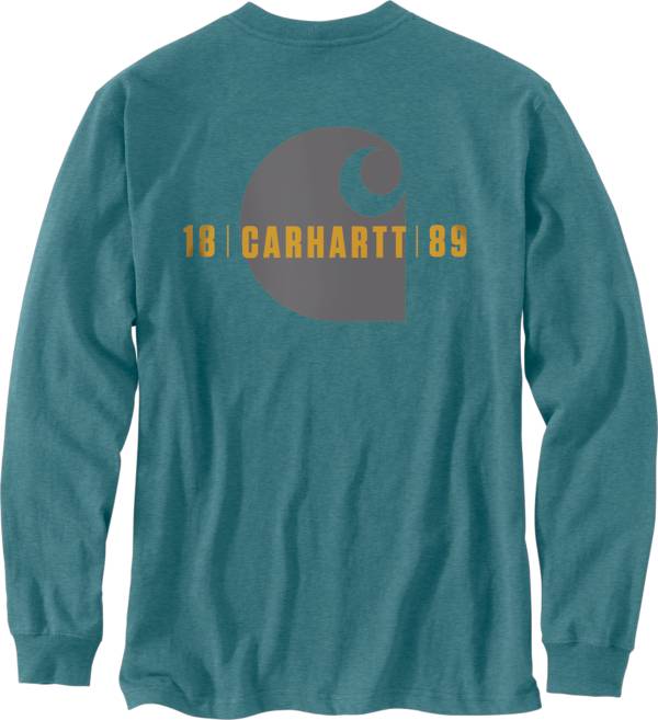 Carhartt Men's Relaxed Fit Long Sleeve Heavy Weight Graphic T-Shirt
