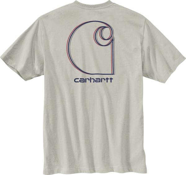 Carhartt Men's Big and Tall Logo Graphic Short Sleeve T-Shirt