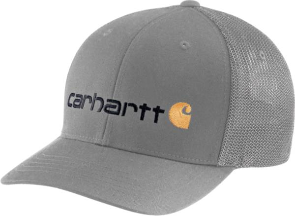 Carhartt Men's Rugged Flex Fitted Canvas Mesh Back Logo Graphic Cap