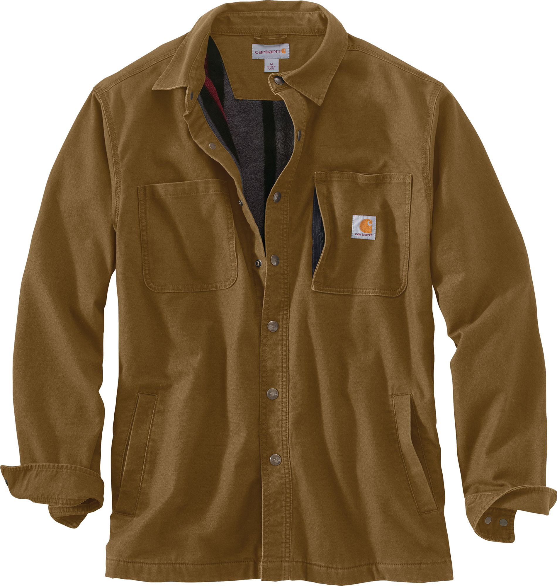 carhartt rugged flex fleece lined rigby shirt