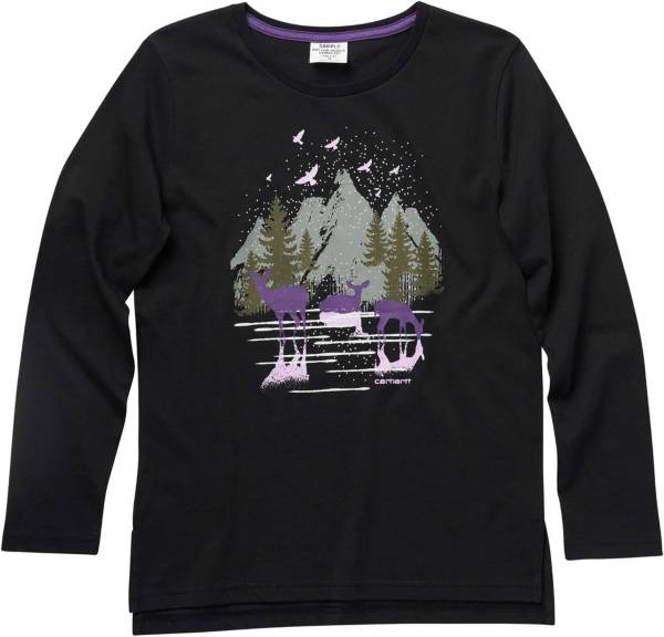 Carhartt Toddler Girls' Long Sleeve Graphic T-Shirt