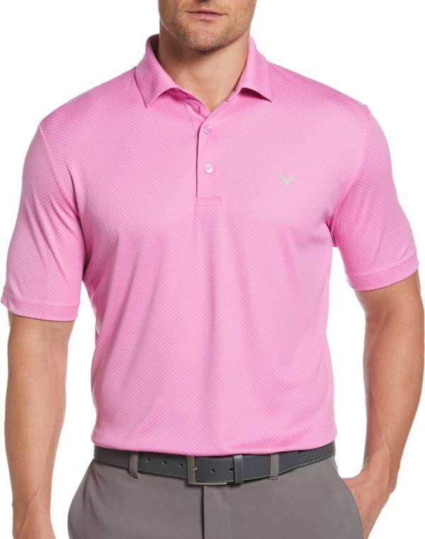 Callaway Men's Pro Spin Chevron Jacquard Short Sleeve Golf Polo