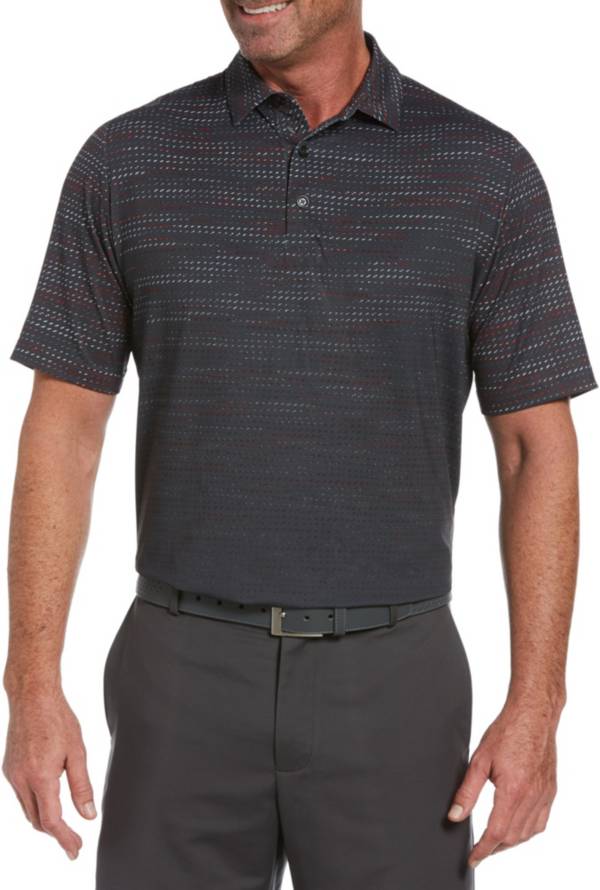 Callaway Men's Swing Tech Marled Fading Geo Print Golf Polo