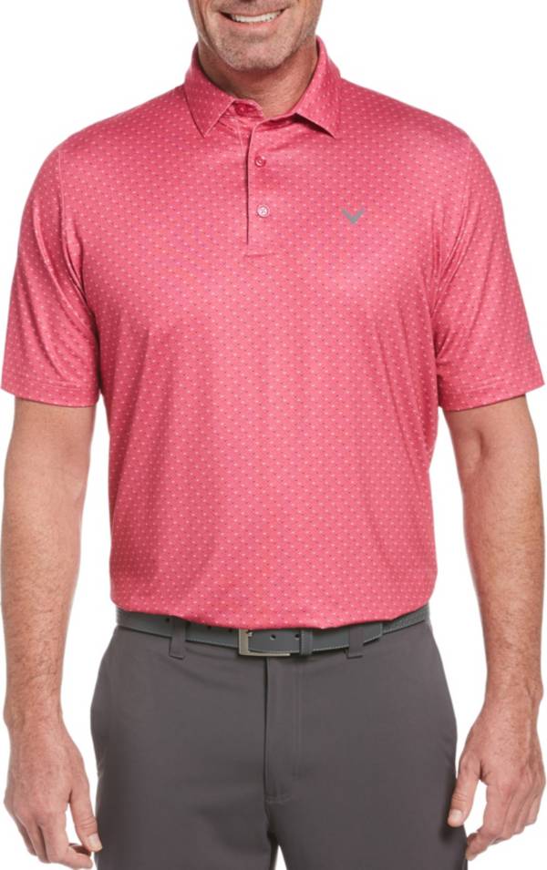 Callaway Men's Swing Tech All-Over Chevron Print Golf Polo