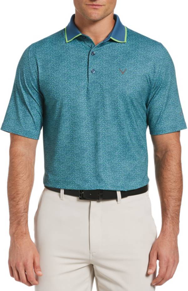 Callaway Men's All-Over Printed Short Sleeve Golf Polo