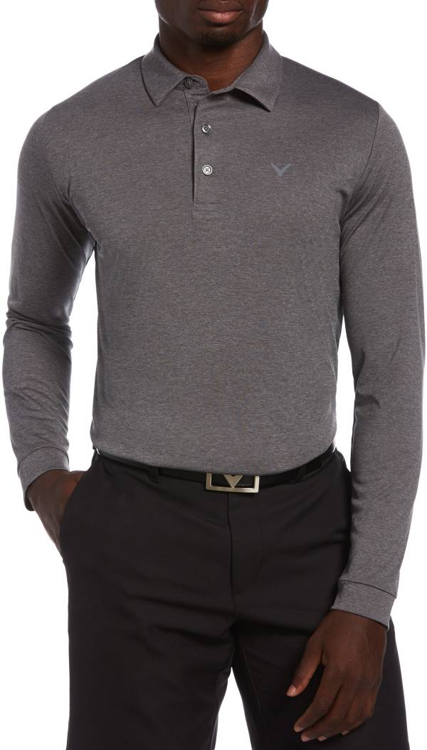 Callaway Men's Swing Tech Essential Long Sleeve Golf Polo