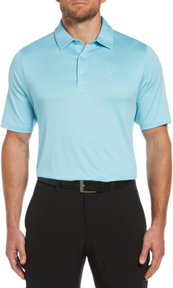 Callaway Men's Big and Tall Solid Swing Tech Short Sleeve Golf Polo Shirt