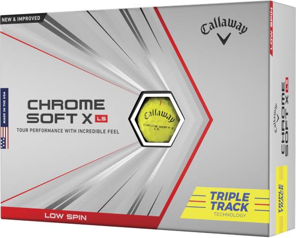 Callaway Chrome Soft X LS Triple Track Yellow Golf Balls