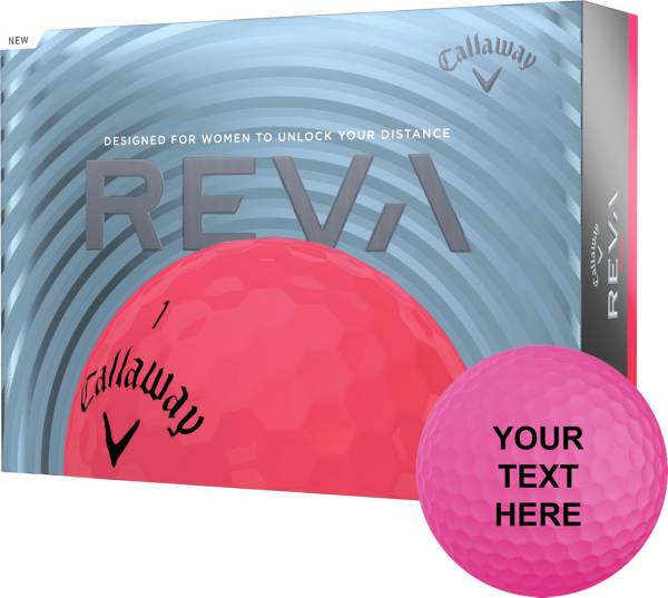 Callaway Women's REVA Pink Personalized Golf Balls