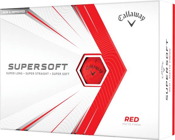 Callaway 2021 Supersoft Matte Red Golf Balls