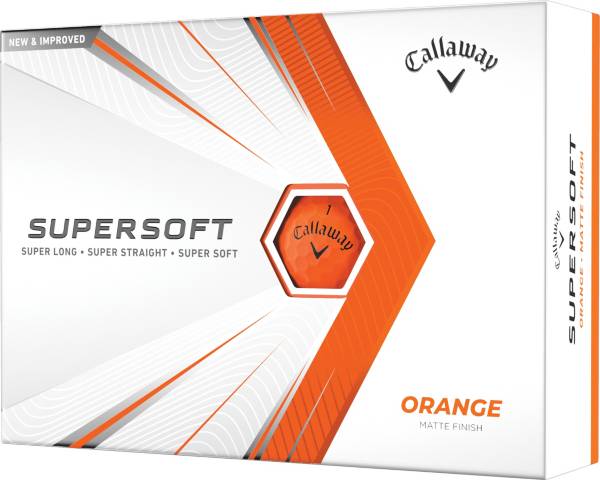 Callaway 2021 Supersoft Matte Orange Golf Balls