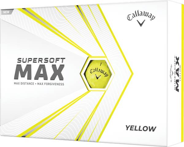 Callaway 2021 Supersoft MAX Gloss Yellow Golf Balls product image