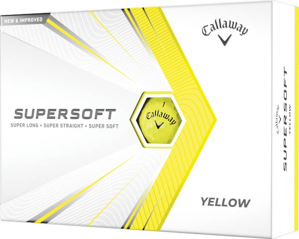 Callaway 2021 Supersoft Gloss Yellow Golf Balls