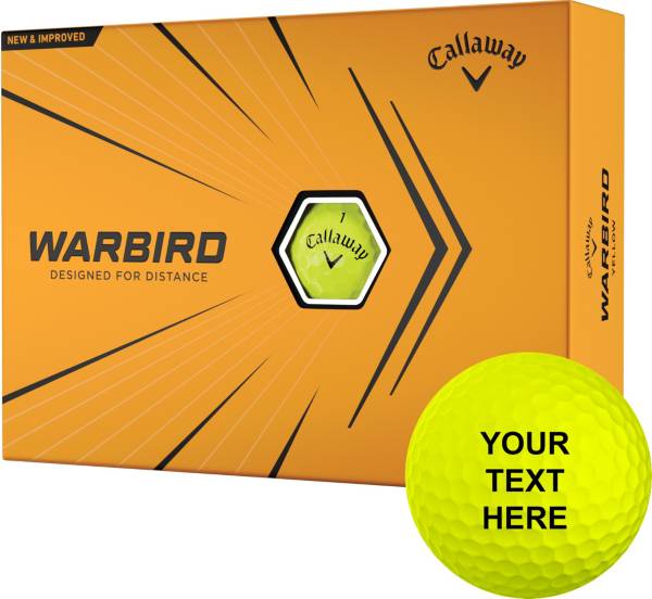 Callaway Warbird Yellow Personalized Golf Balls product image