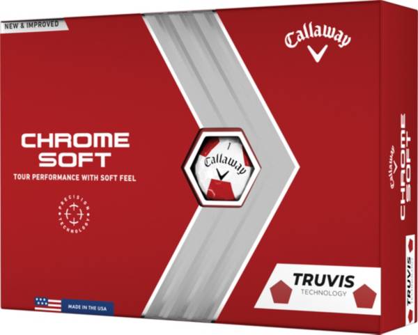 Callaway 2022 Chrome Soft Truvis Red Golf Balls