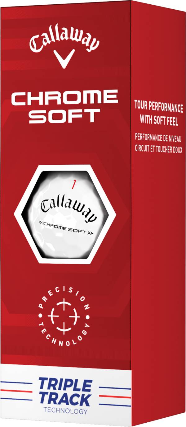 Callaway 2022 Chrome Soft Triple Track Golf Balls - 3 Ball Sleeve