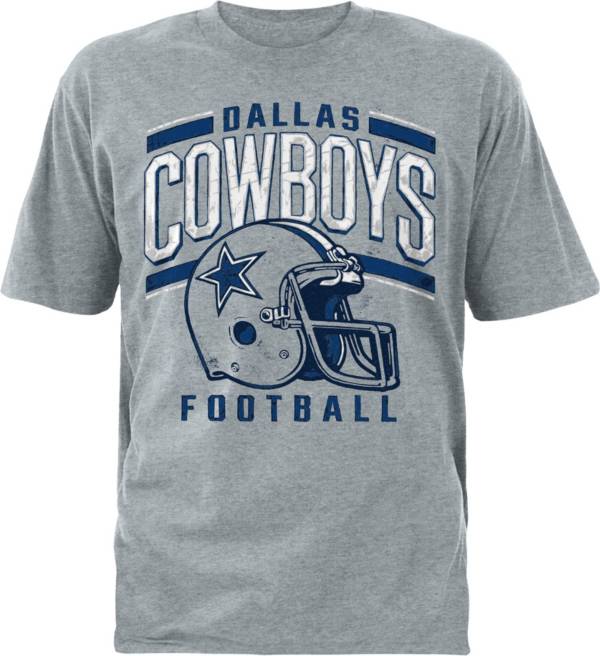 Dallas Cowboys Merchandising Men's Trip Wordmark Grey T-Shirt