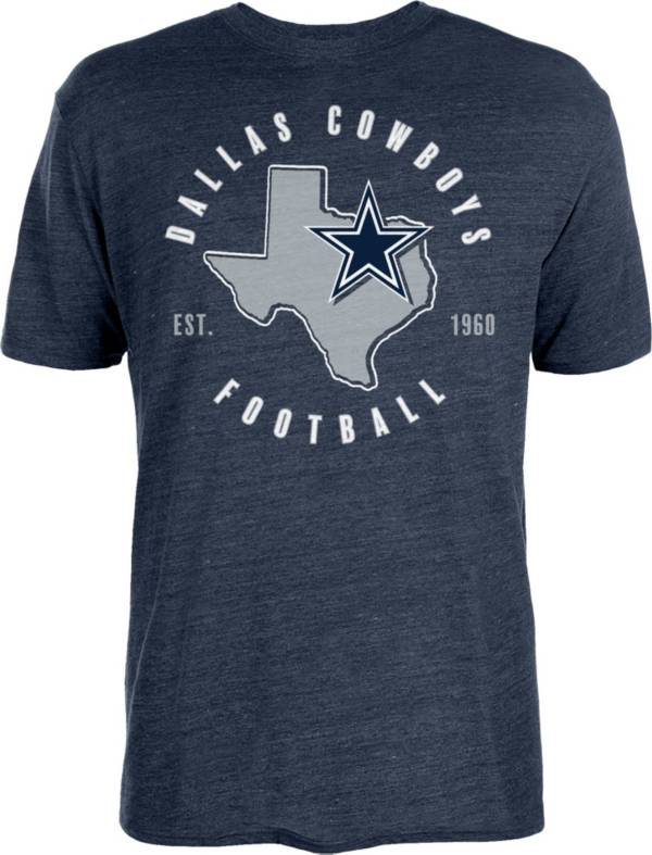 Dallas Cowboys Merchandising Men's Berish Wordmark Navy T-Shirt