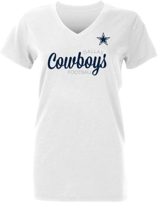 Dallas Cowboys Merchandising Women's Harrington White T-Shirt