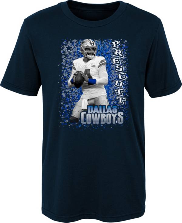 NFL Team Apparel Youth Dallas Cowboys Dak Prescott #4 Navy T-Shirt product image