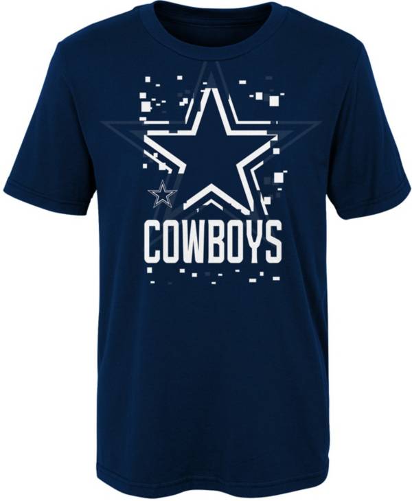 Dallas Cowboys Merchandising Youth Zoom Cotton Navy T-Shirt