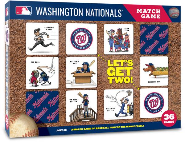 You The Fan Washington Nationals Memory Match Game