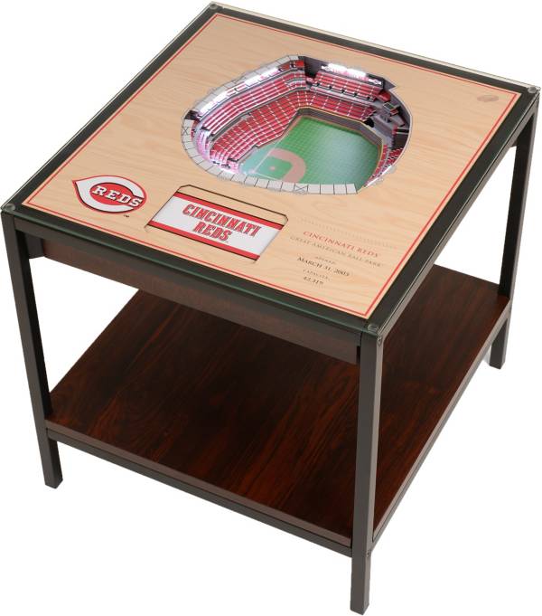 You The Fan Cincinnati Reds 25-Layer Stadium Views Lighted End Table