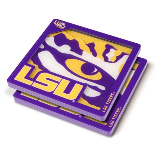 You the Fan LSU Tigers Logo Series Coaster Set