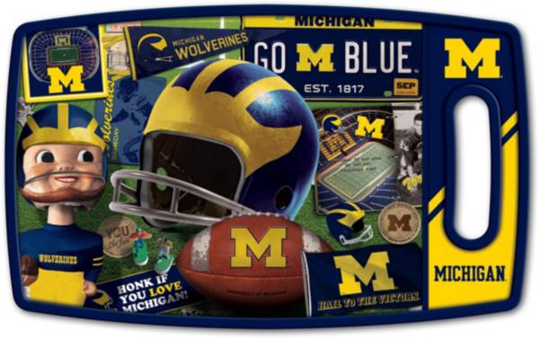 You The Fan Michigan Wolverines Retro Cutting Board