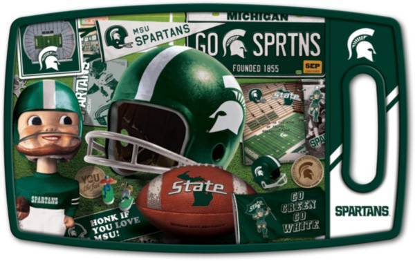 You The Fan Michigan State Spartans Retro Cutting Board