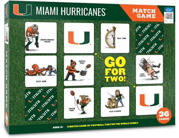 You The Fan Miami Hurricanes Memory Match Game