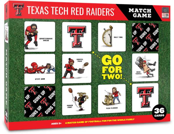 You The Fan Texas Tech Red Raiders Memory Match Game