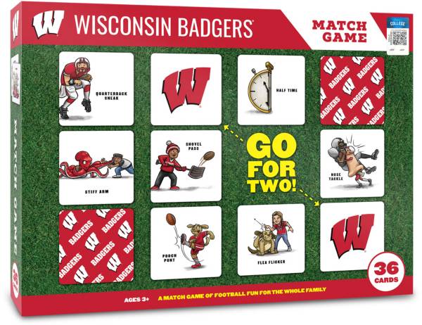 You The Fan Wisconsin Badgers Memory Match Game