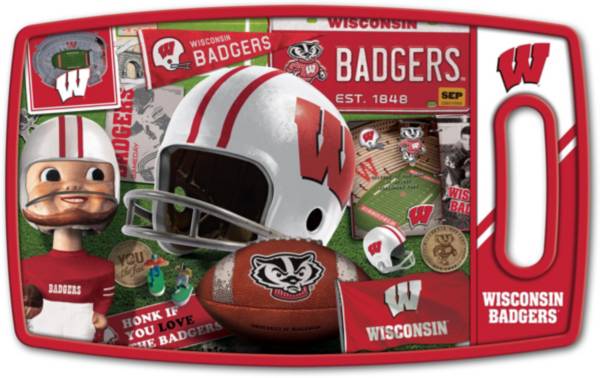You The Fan Wisconsin Badgers Retro Cutting Board