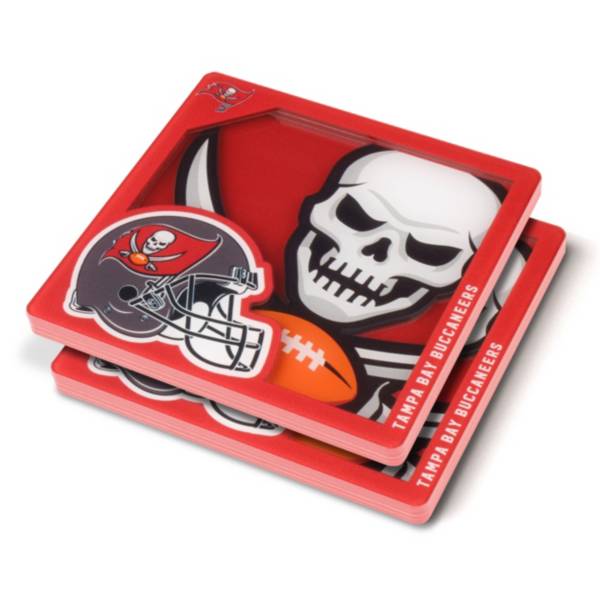 You the Fan Tampa Bay Buccaneers Logo Series Coaster Set