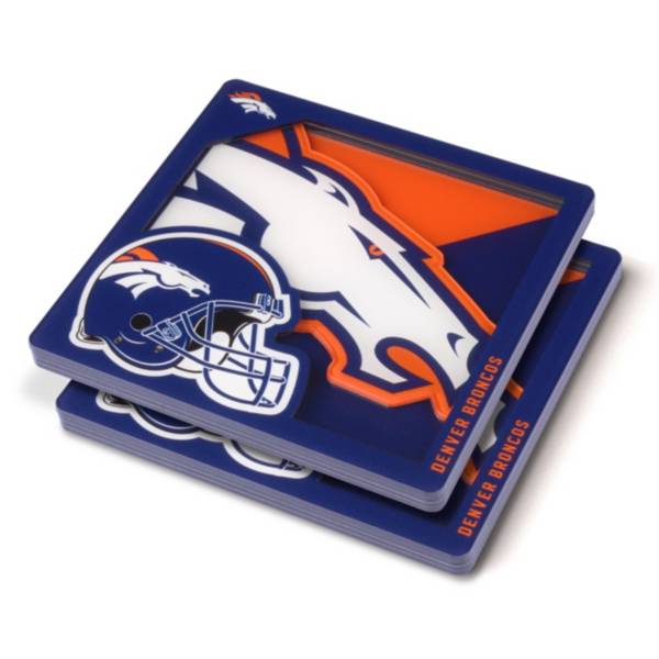 You the Fan Denver Broncos Logo Series Coaster Set