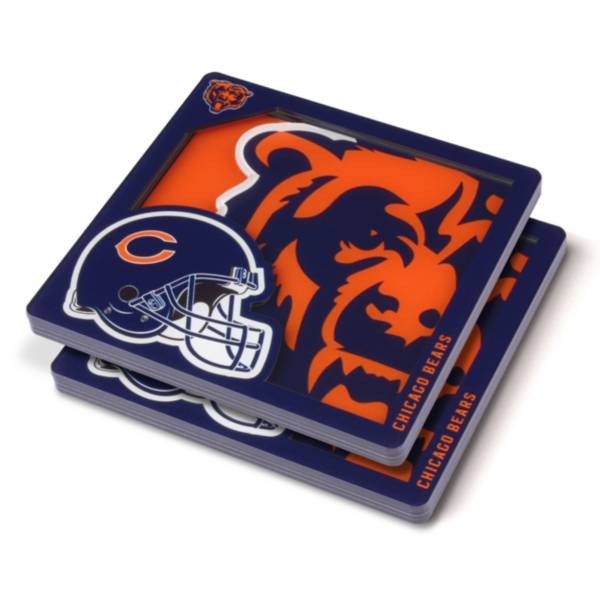 You the Fan Chicago Bears Logo Series Coaster Set