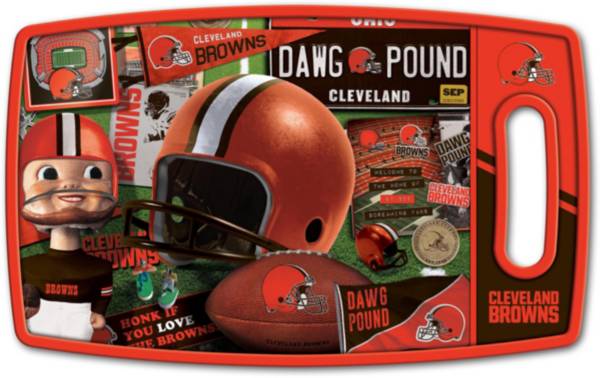 You The Fan Cleveland Browns Retro Cutting Board