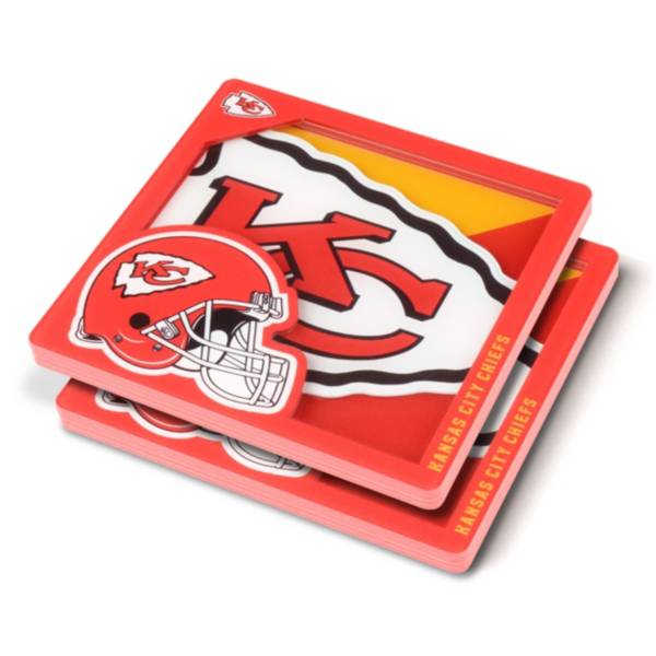 You the Fan Kansas City Chiefs Logo Series Coaster Set