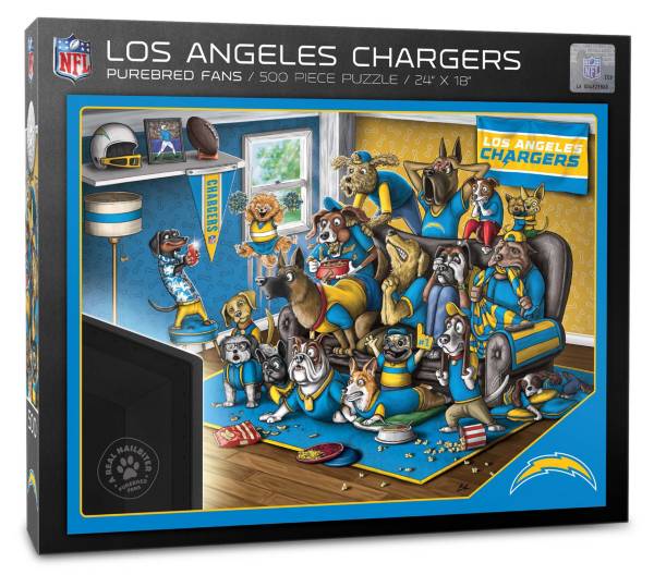 You The Fan Los Angeles Chargers 500-Piece Nailbiter Puzzle